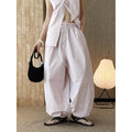 Cotton Linen High Waist Balloon Wide Leg Pants_BDHL8259