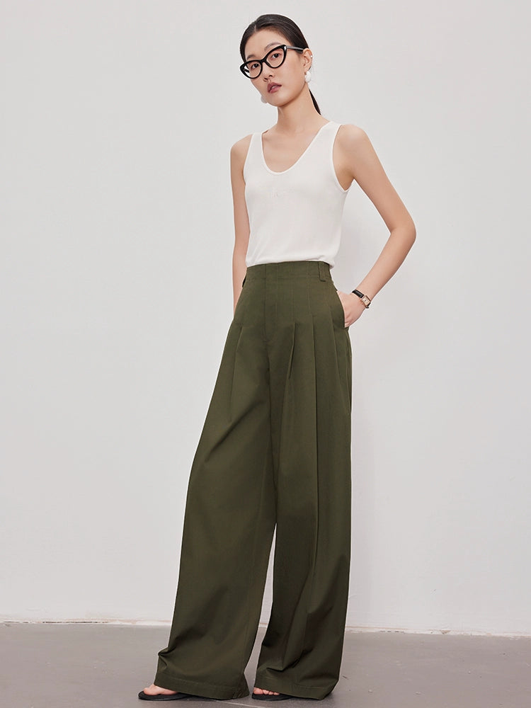 High Waist Mode Wide Pants_BDHL5879