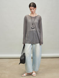 Loose Lazy Airy Knitted Tops_BDHL7289