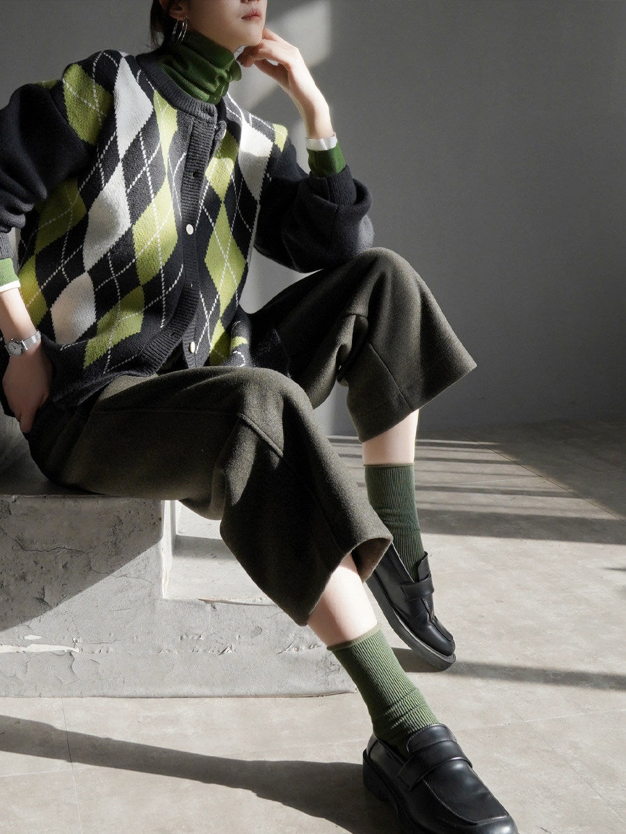 七分喇叭褲_BDHL8065