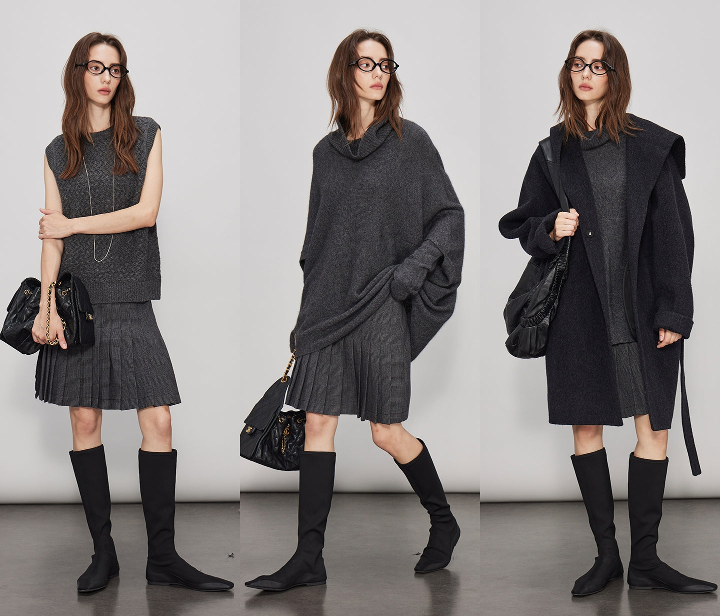 Short Or Long Pleated Skirt_BDHL7938