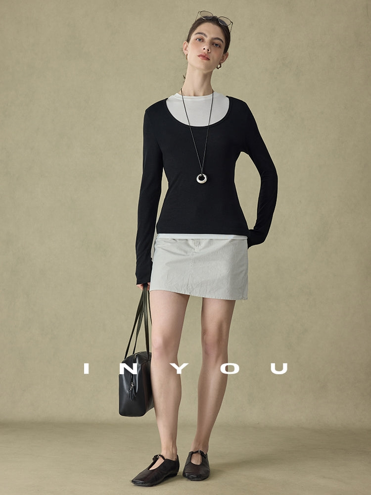 V-Neck Long-Sleeved Tops Or Sleeveless Tops_BDHL7719