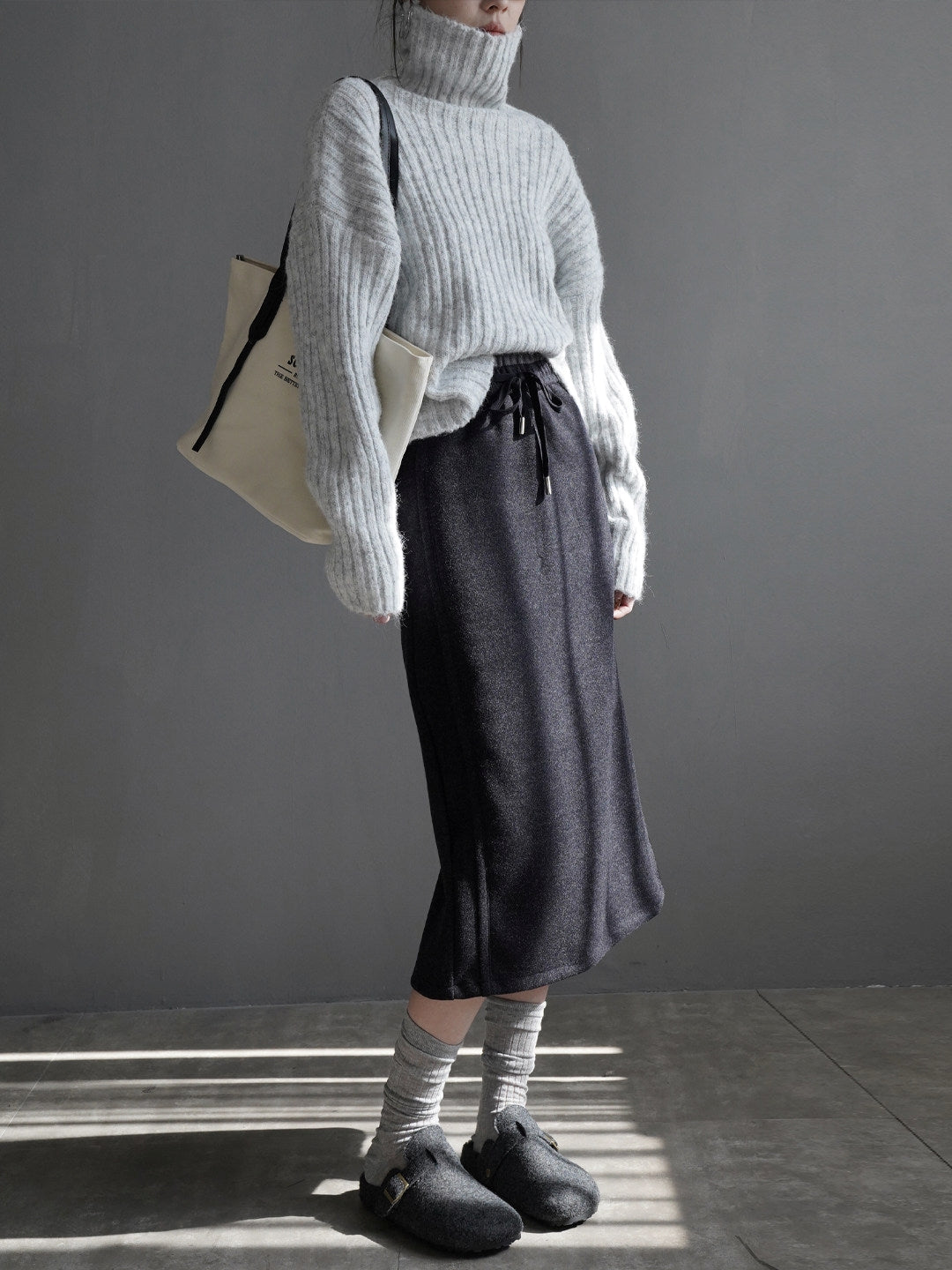 抽繩中長裙_BDHL8132