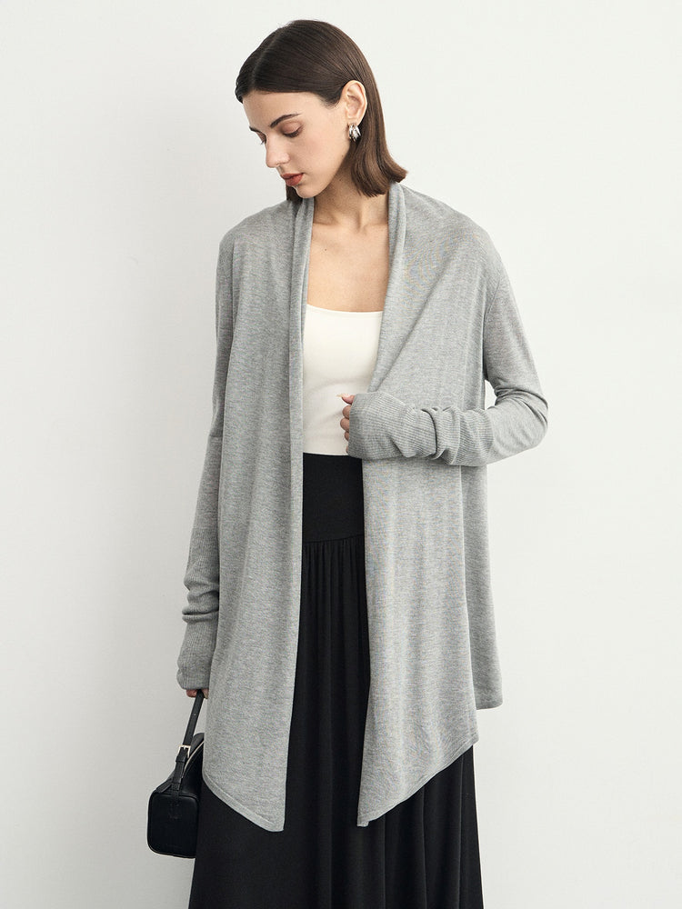 Loose Style Mid-Length Cardigan_BDHL6622