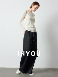 Retro Drawstring Straight Pants_BDHL6400