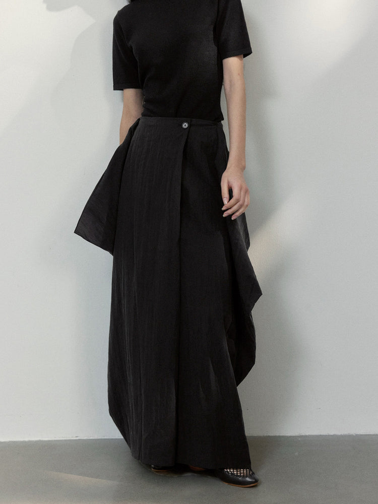 Cocoon Shape Long Skirt_BDHL7482