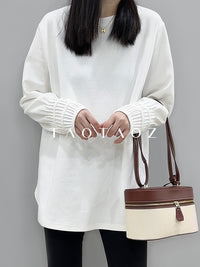 Design Sleeves White Thick Tops_BDHL6957