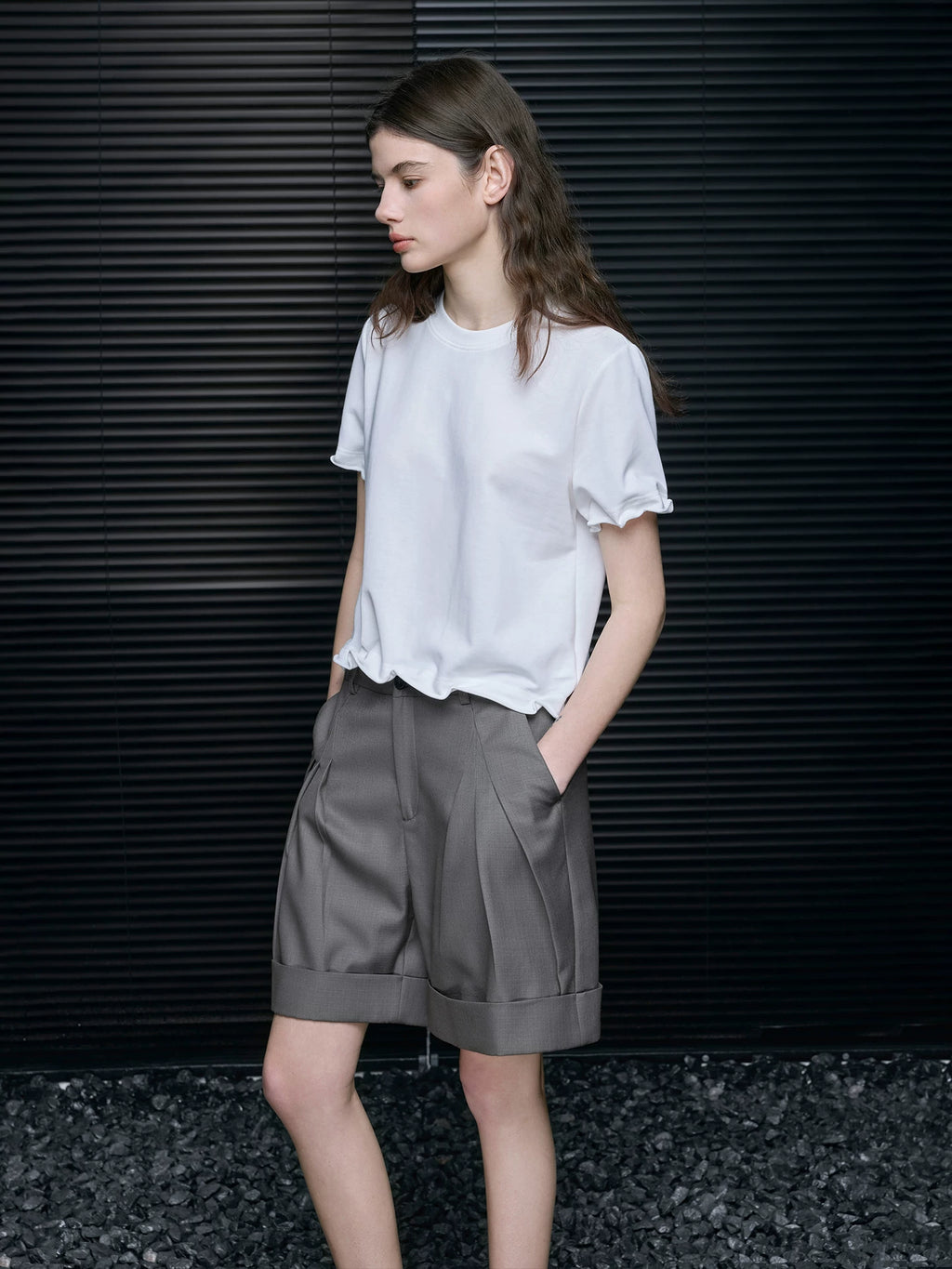 Petal-Sleeve White Tee_BDHL8177