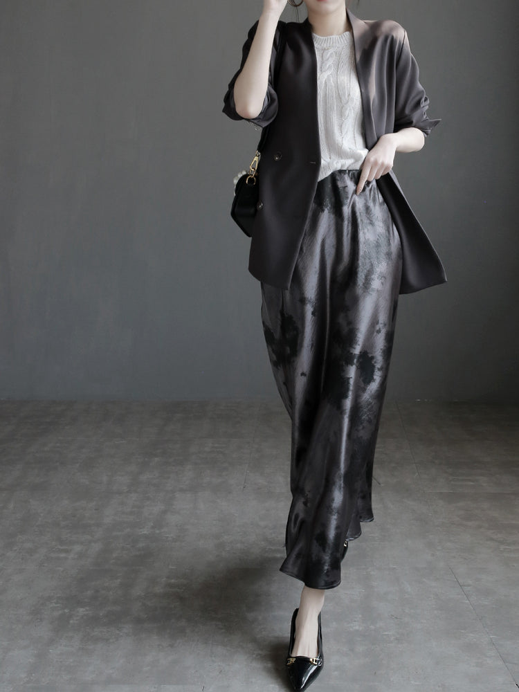 Collarless Slim Suit Jacket_BDHL7260