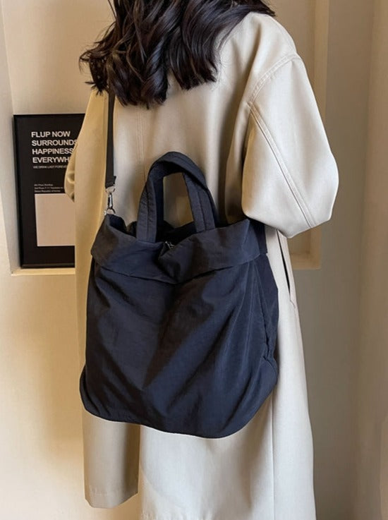 Nylon Shoulder Bucket Bag_BDHL6232