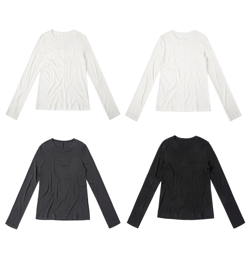 Slim-Fit Long-Sleeved Tops_BDHL8045