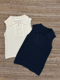 Hollow Sleeveless Knitted Tops_BDHL7295