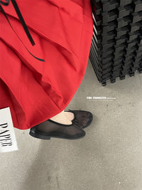 Ribbon Sheer Flat Shoes_BDHL7444