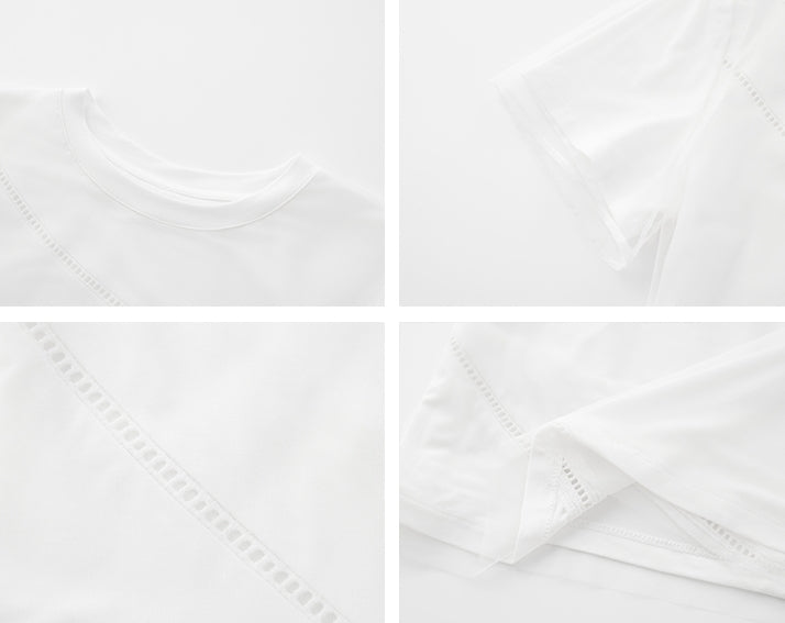 Hollow Mesh Faux-Style T-Shirt_BDHL7539