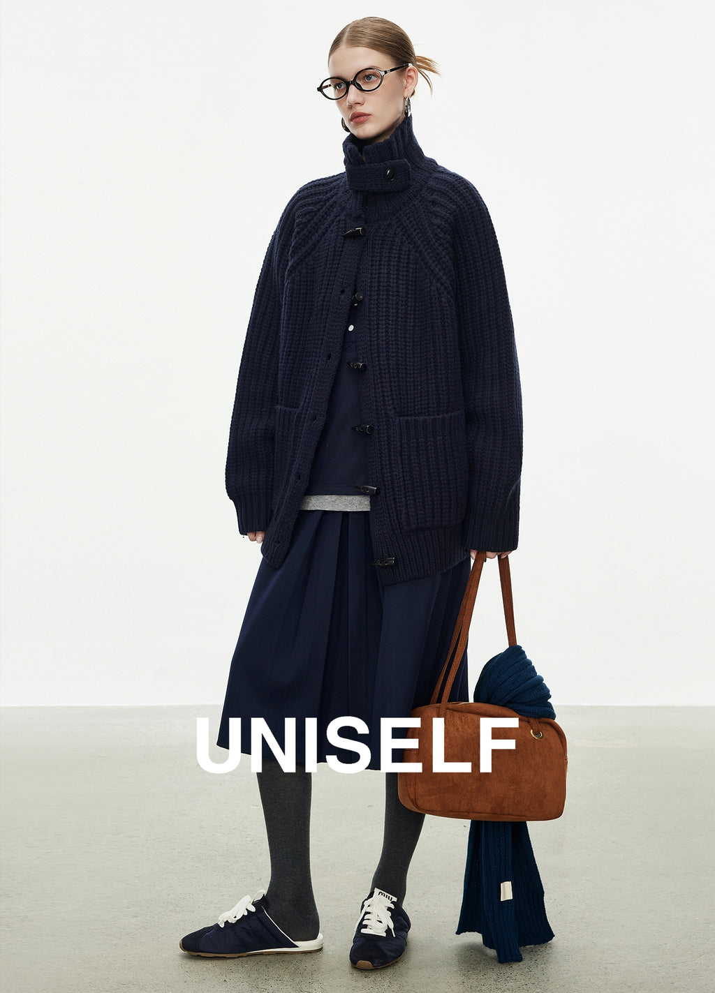 Horn Button Knit Coat_BDHL7978