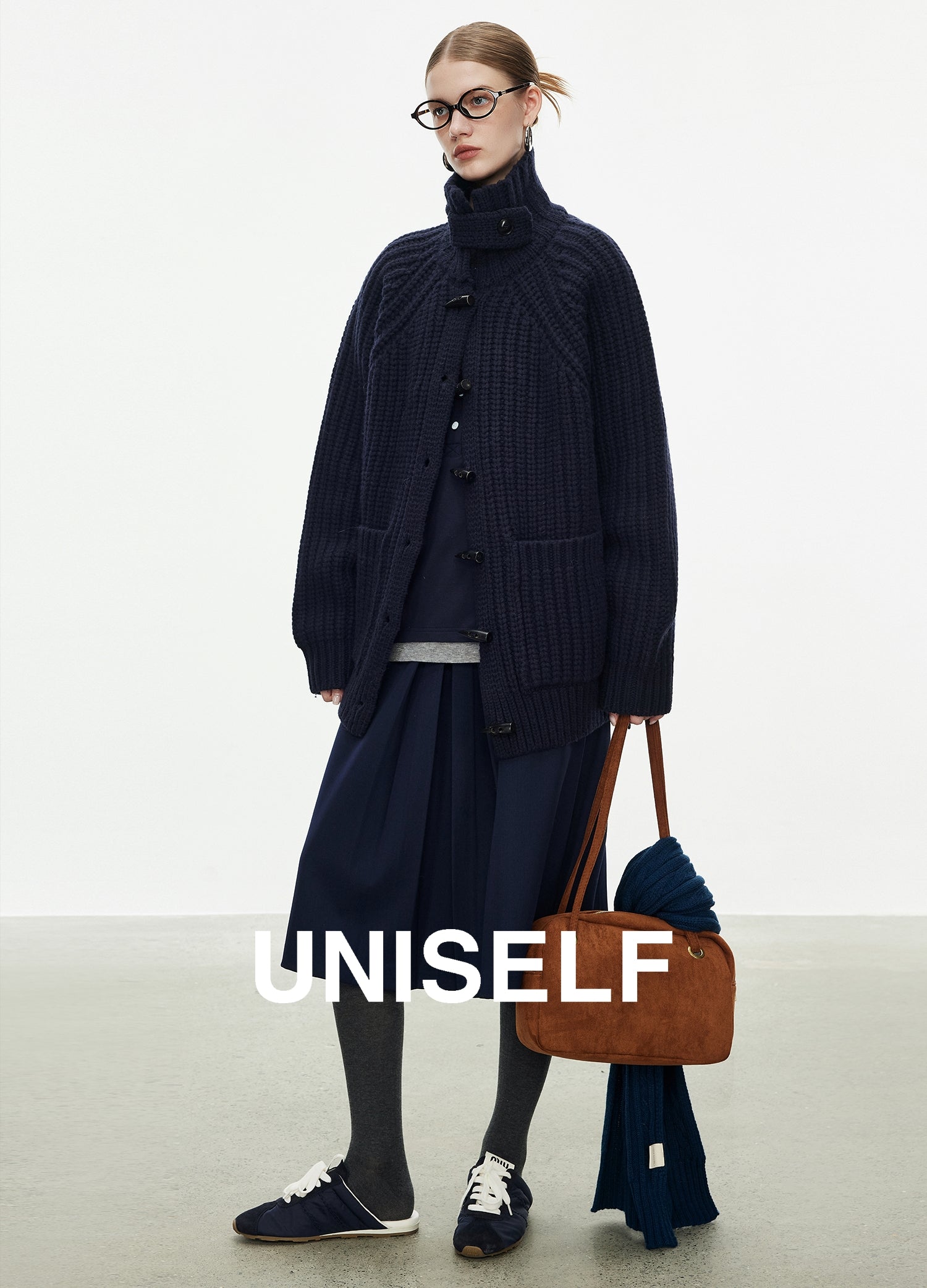 Horn Button Knit Coat_BDHL7978