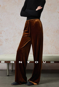 Velvet Straight Wide Leg Pants_BDHL6664