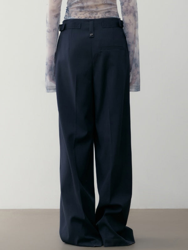 High Waisted Suit Wide Pants_BDHL6481