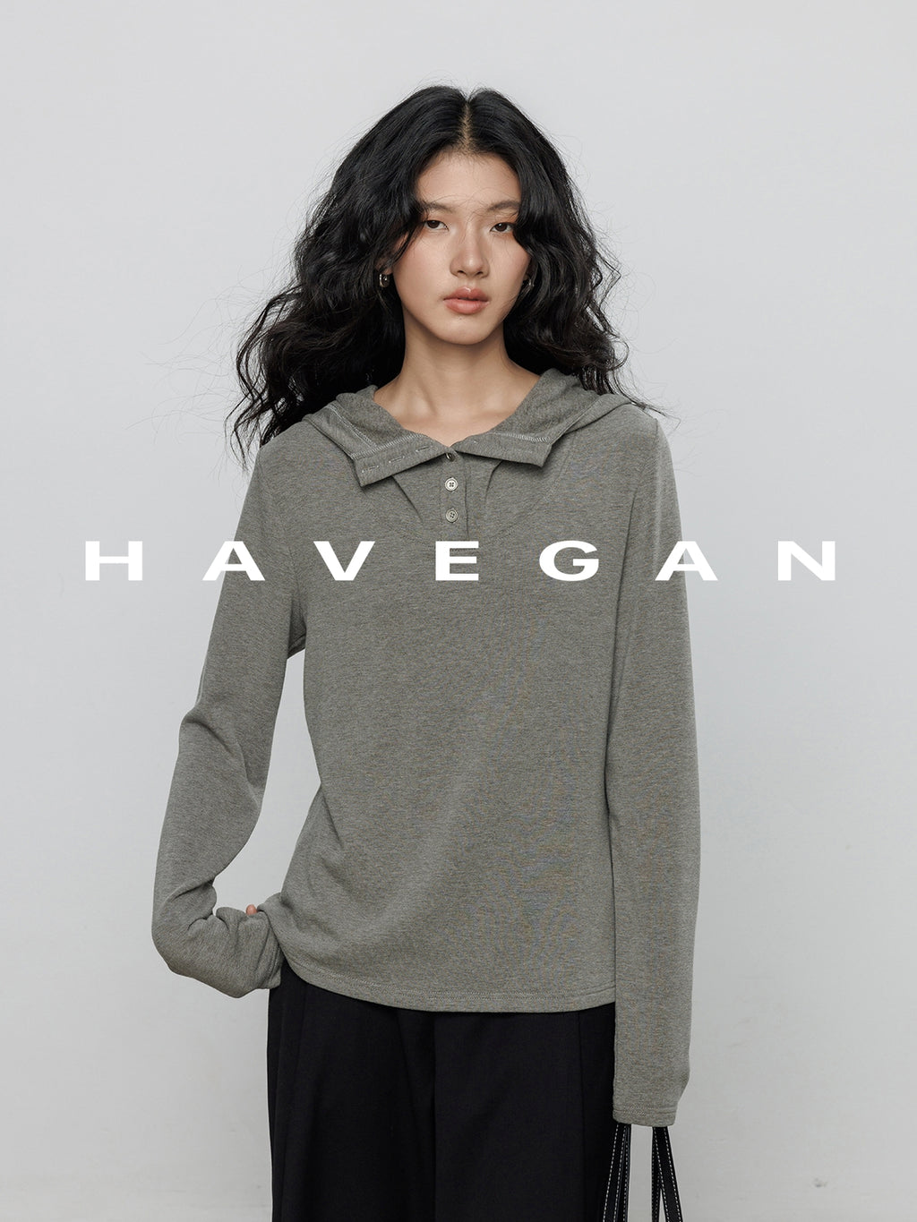 連帽長袖針織衫_BDHL7898