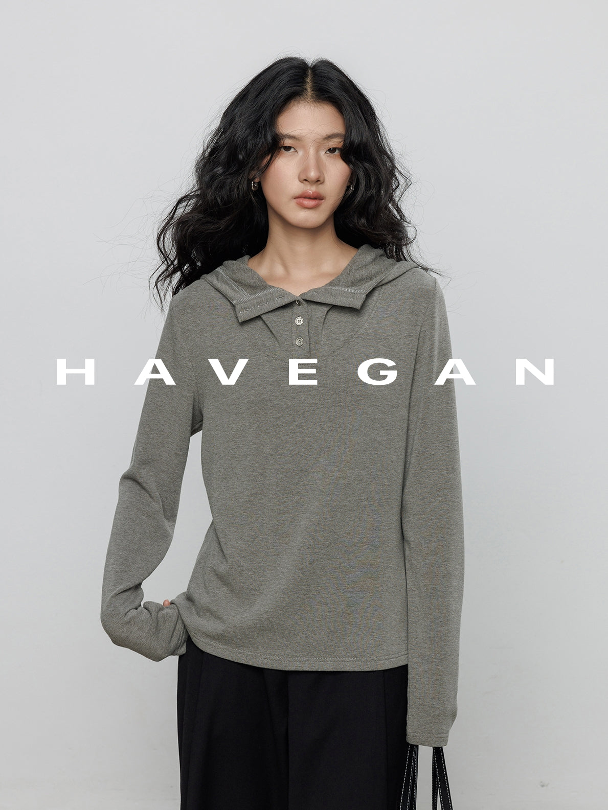 連帽長袖針織衫_BDHL7898