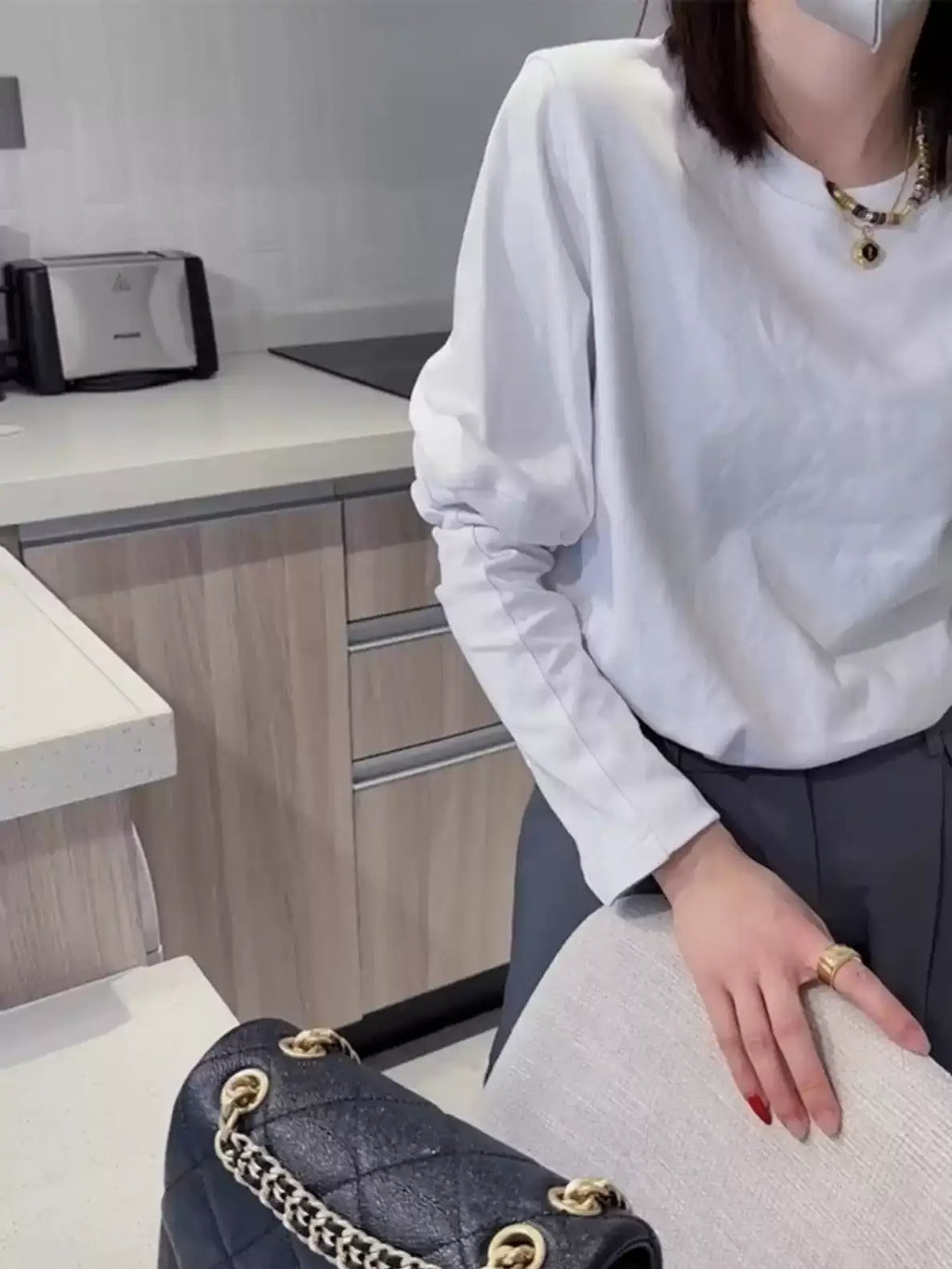 Puff Sleeve Long Sleeve Tops_BDHL8008