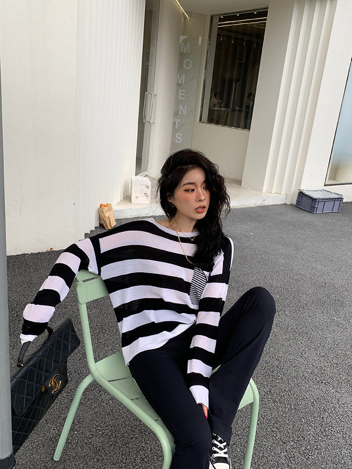 高腰彈力喇叭褲_BDHL8057