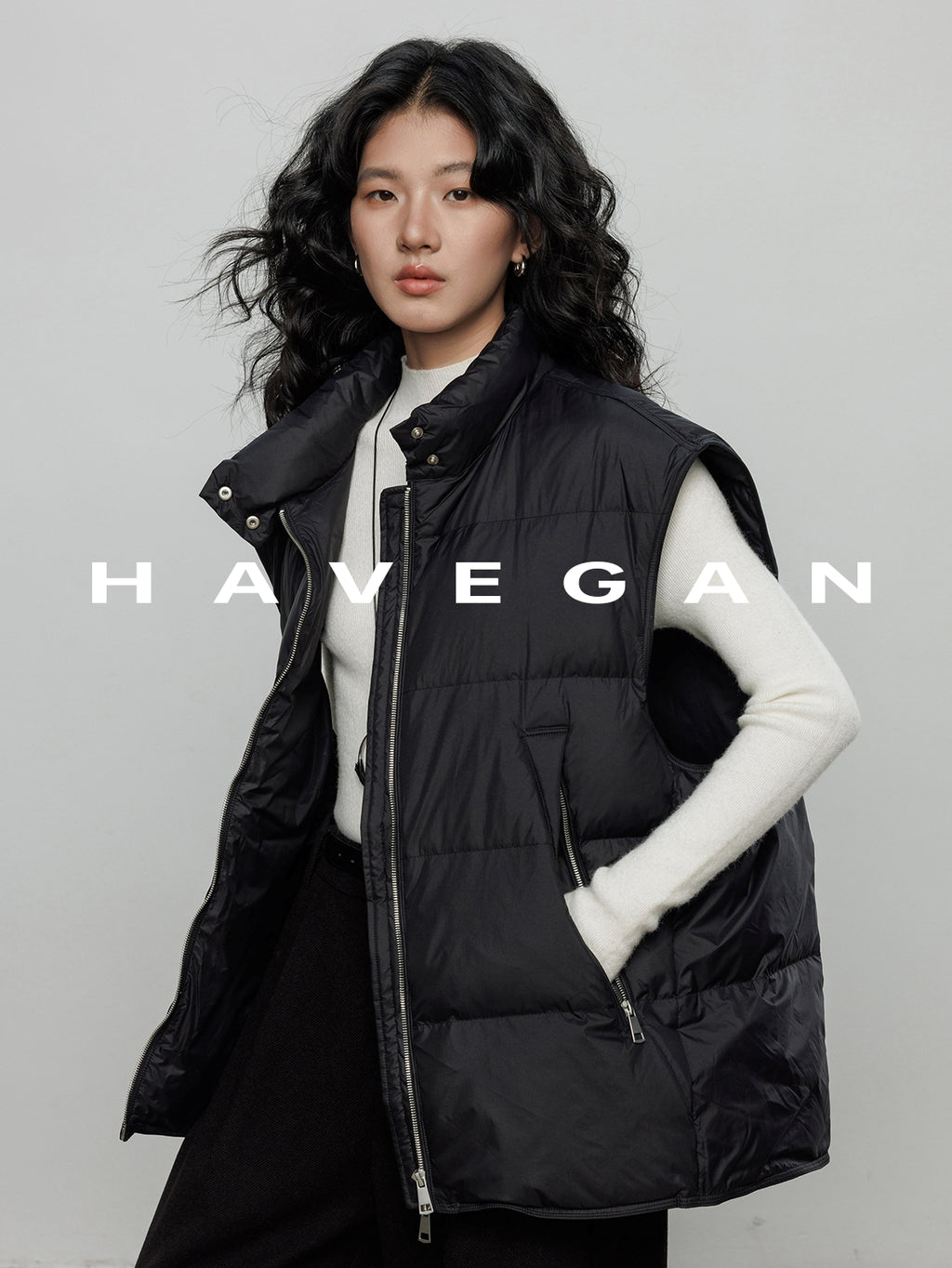 立領羽絨背心_BDHL7968