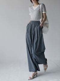 Soft Crew Neck Fake Two-Piece Knit Tee_BDHL7313
