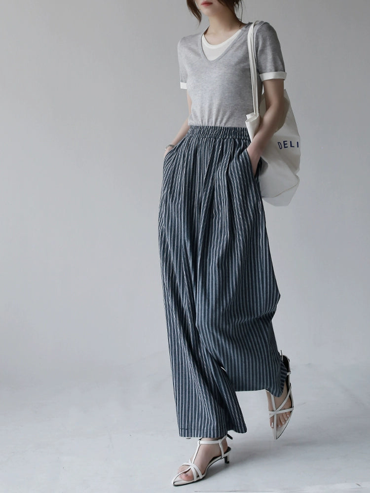 Soft Crew Neck Fake Two-Piece Knit Tee_BDHL7313