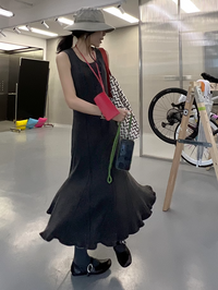 魚尾無袖連身裙_BDHL7407