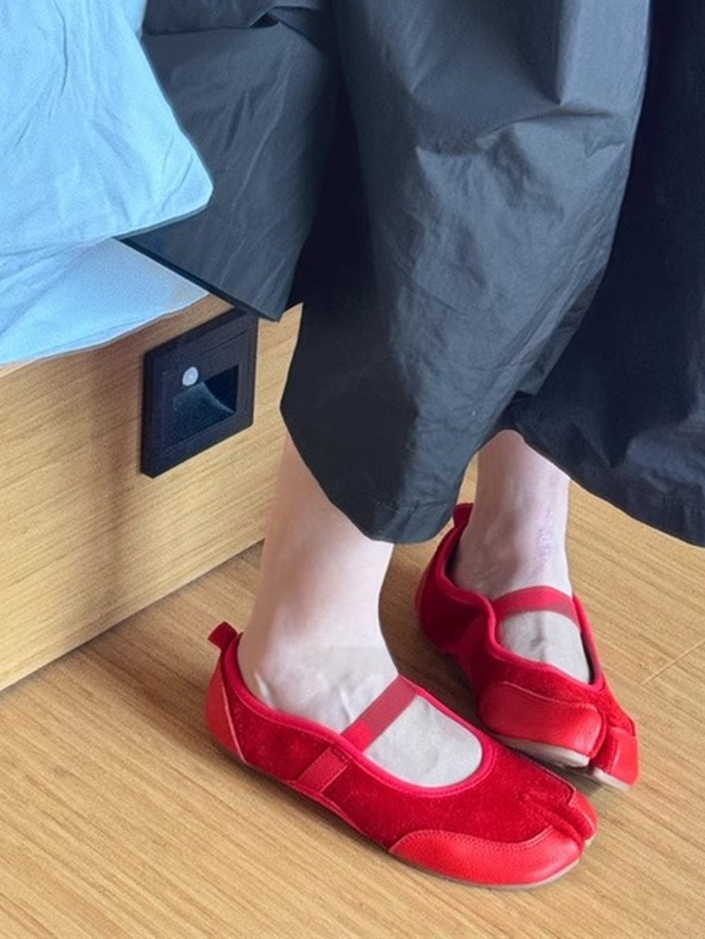 Leather Mary Jane Ballet Flats_BDHL8320