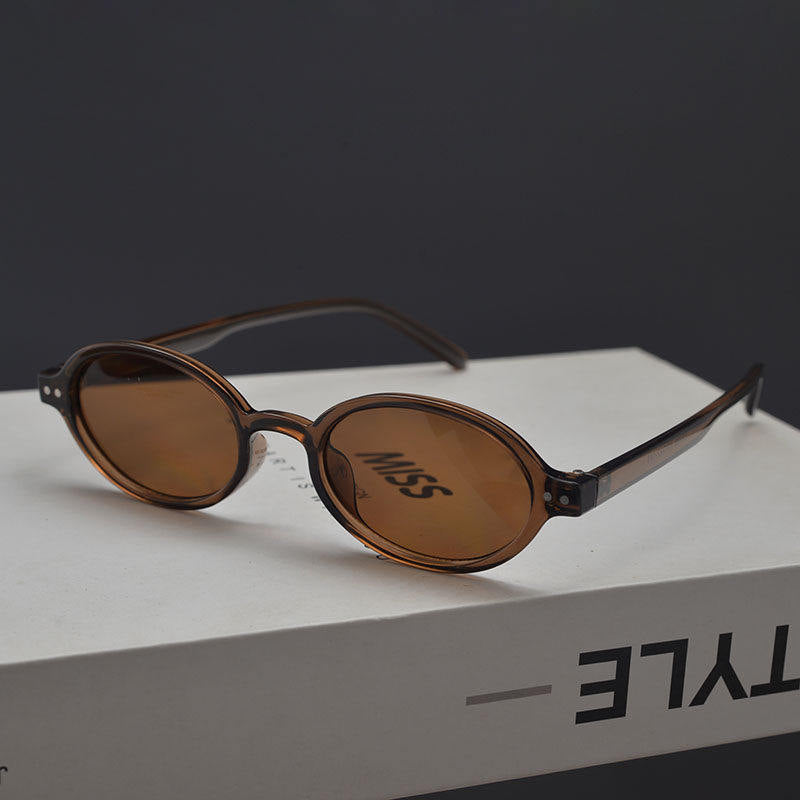 Retro Oval Metal Sunglasses_BDHL8373