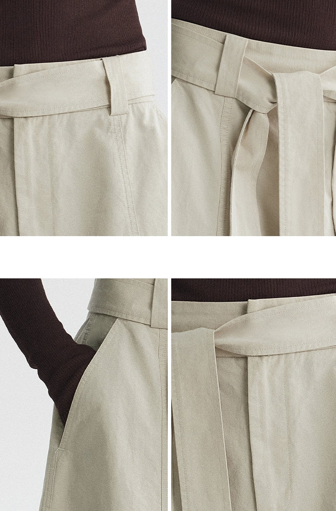 Waist Strap Bud Long Skirt_BDHL7731