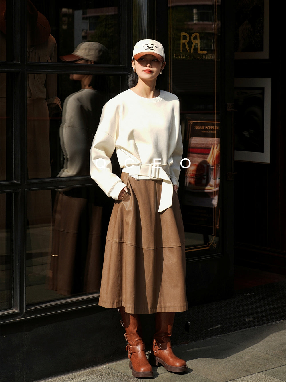 Loose-Fitting Waist Belt Knit_BDHL7149