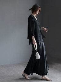 Lace-Trim Satin Mermaid Skirt_BDHL7297