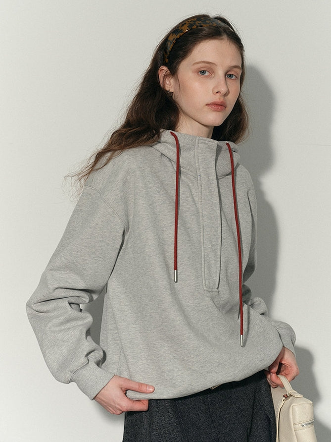 Half-Zip Hooded Sweatshirt_BDHL8158