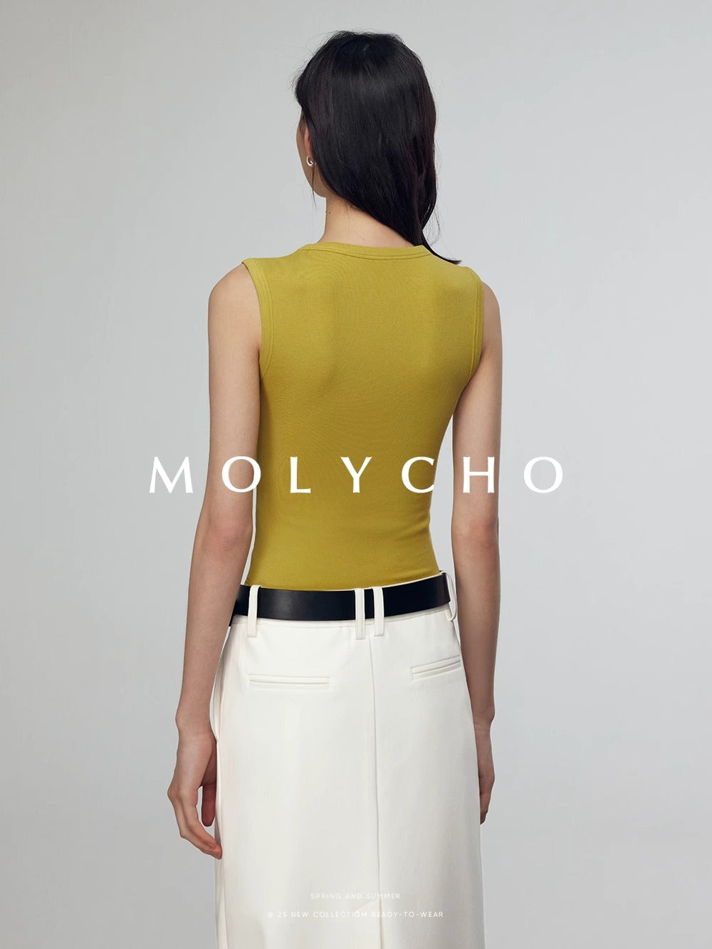 Wide Strap Sleeveless Tops_BDHL7412