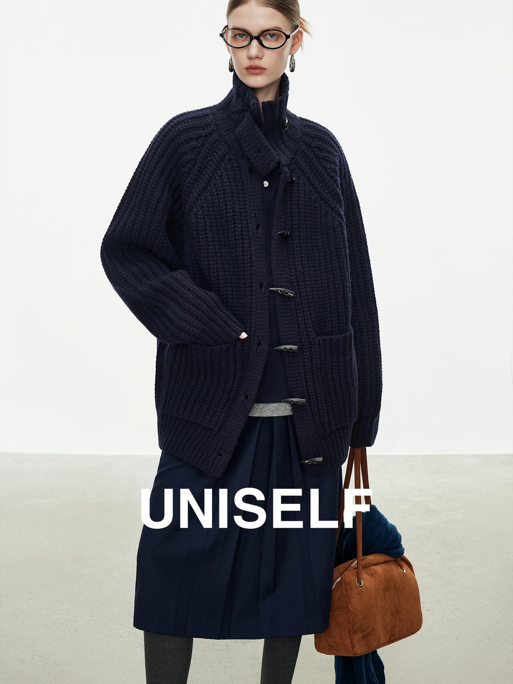 Horn Button Knit Coat_BDHL7978