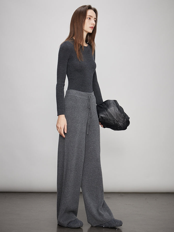 V-Neck Knit Tops Or Elasticated Waist Pants_BDHL7990