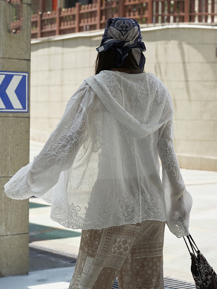 Racing Jacquard Sheer Hoodie_BDHL7628