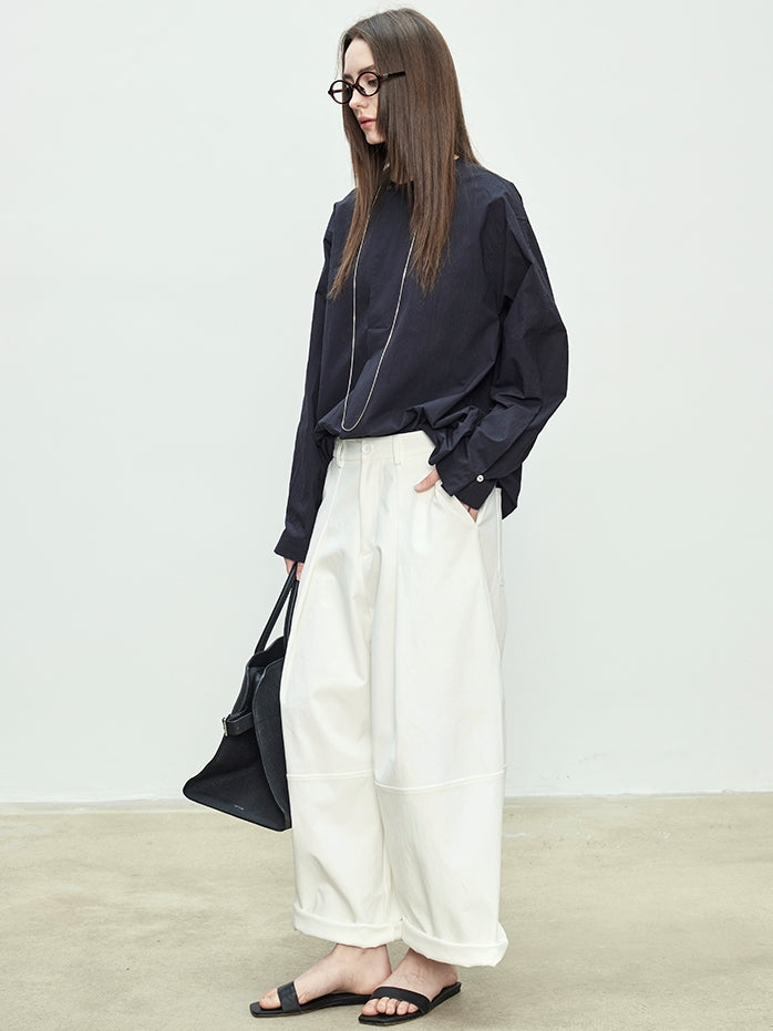 Loose-Fitting Silhouette Wide Pants_BDHL7081