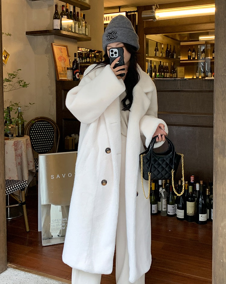 Winter eco-friendly velvet coat_BDHL5354