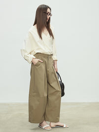 Loose-Fitting Silhouette Wide Pants_BDHL7081