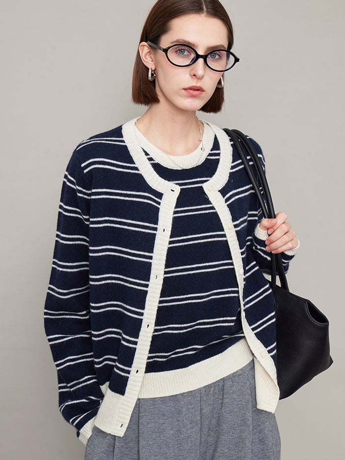 Striped Vest Or Cardigan_BDHL6612