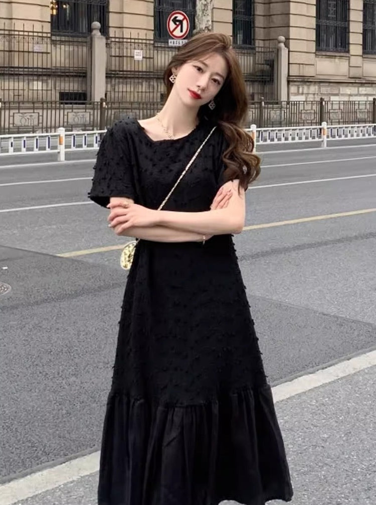 Fishtail Fringe Long Dress_BDHL6192