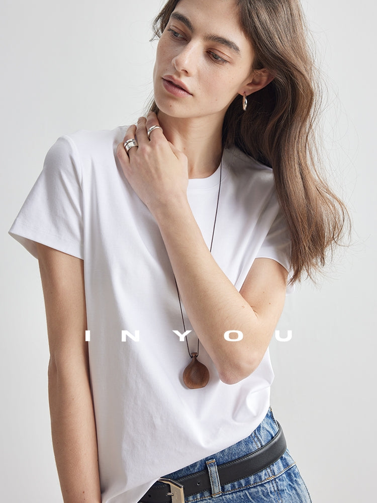 Straight Shoulder T-Shirt_BDHL7179
