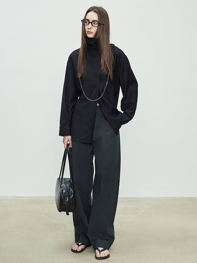 Simple Design Wide Pants_BDHL7103