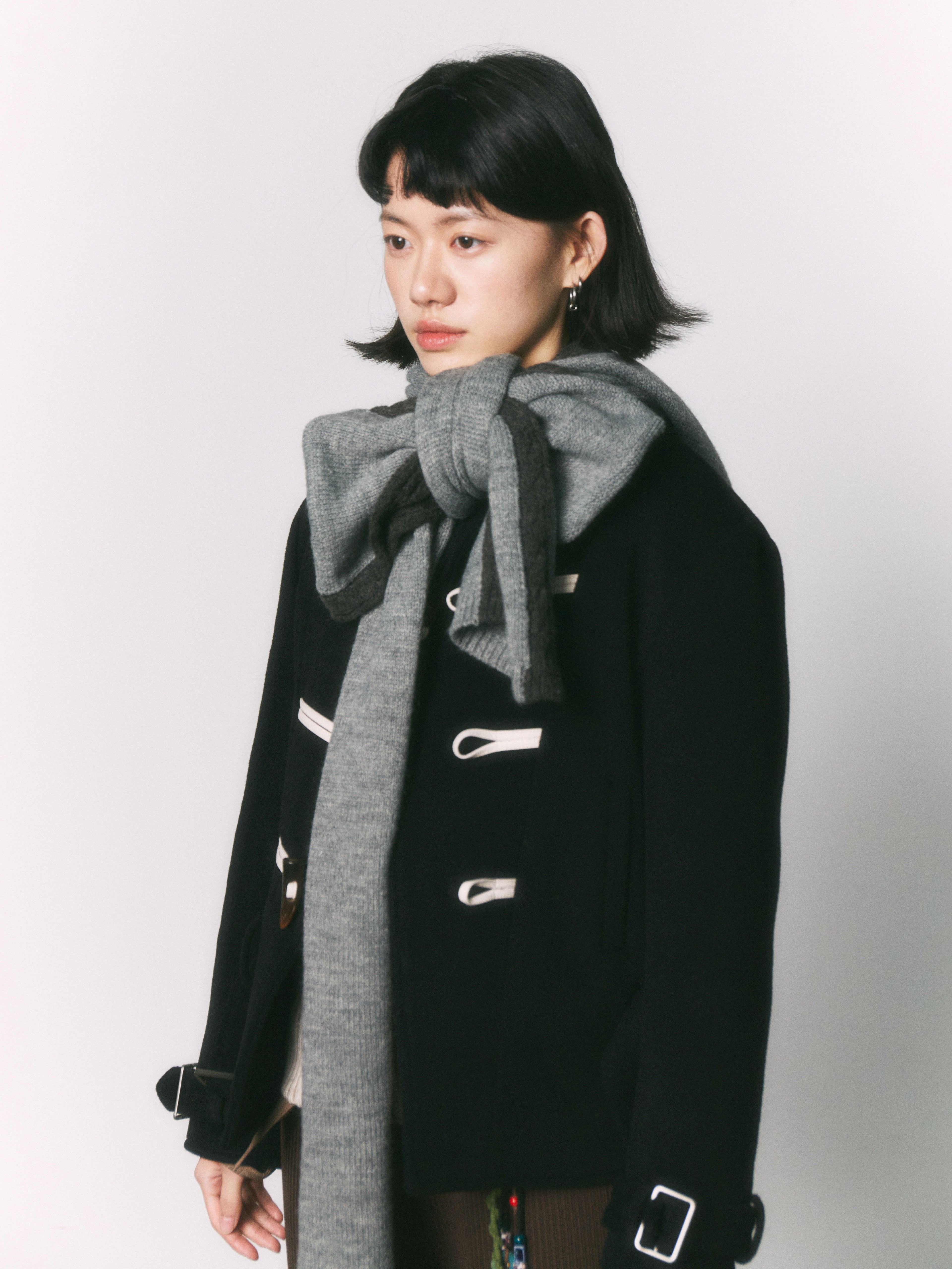 Contrast Colour Hooded Scarf_BDHL6963