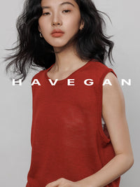 Round Neck Sleeveless Tops_BDHL7233