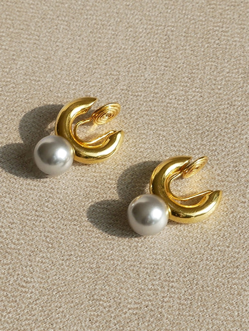 Large Pearl Ear Clips_BDHL7467